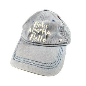Roxy Hola Aloha Hello Blue Baseball Cap